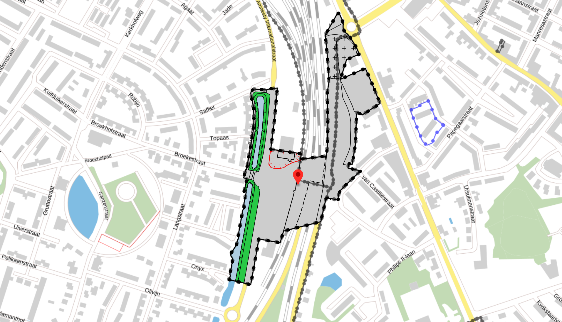 Uitleg van Loek Rooden,Beleidsadviseur Juridische Planologie van gemeente Venlo, over het bestemmingsplan Vierpaardjes.