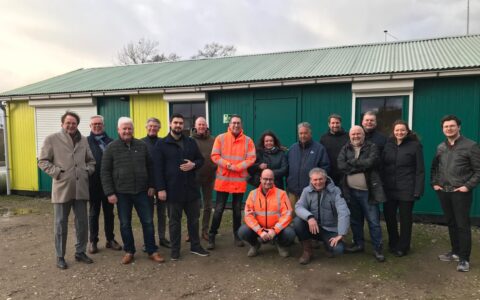 Groepsfoto werkbezoek gemeenteraad 23 februari 2024