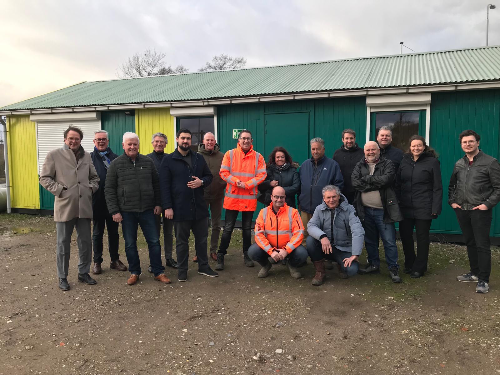 Groepsfoto werkbezoek gemeenteraad 23 februari 2024